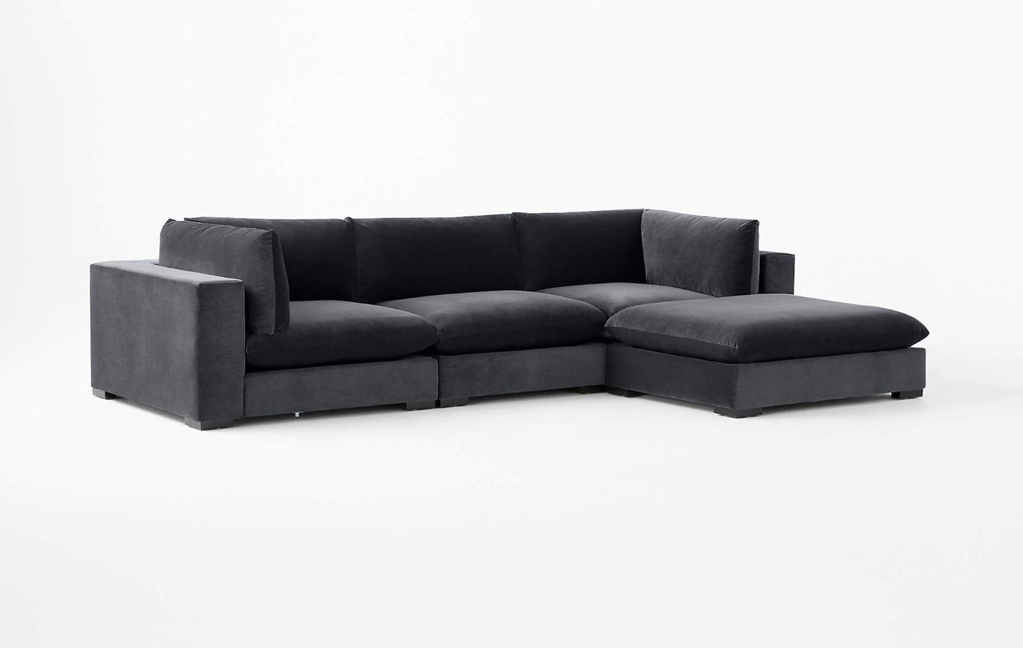 Contemporary Charcoal Sectional thumbnail 2